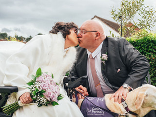 Tracey & Martin's Church Wedding With Friends, Family & Assistance Dog Martha