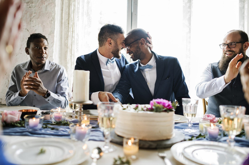 traditional wedding top table