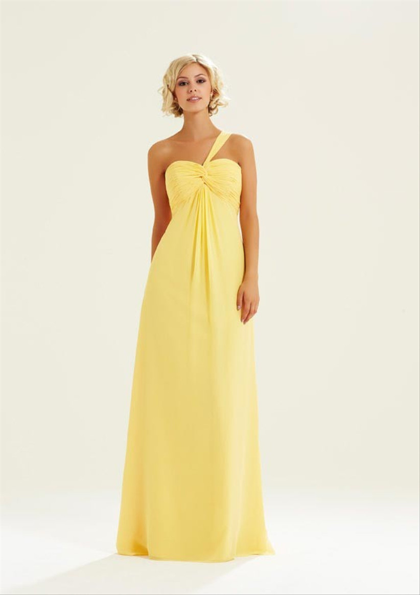 butter yellow bridesmaid dresses