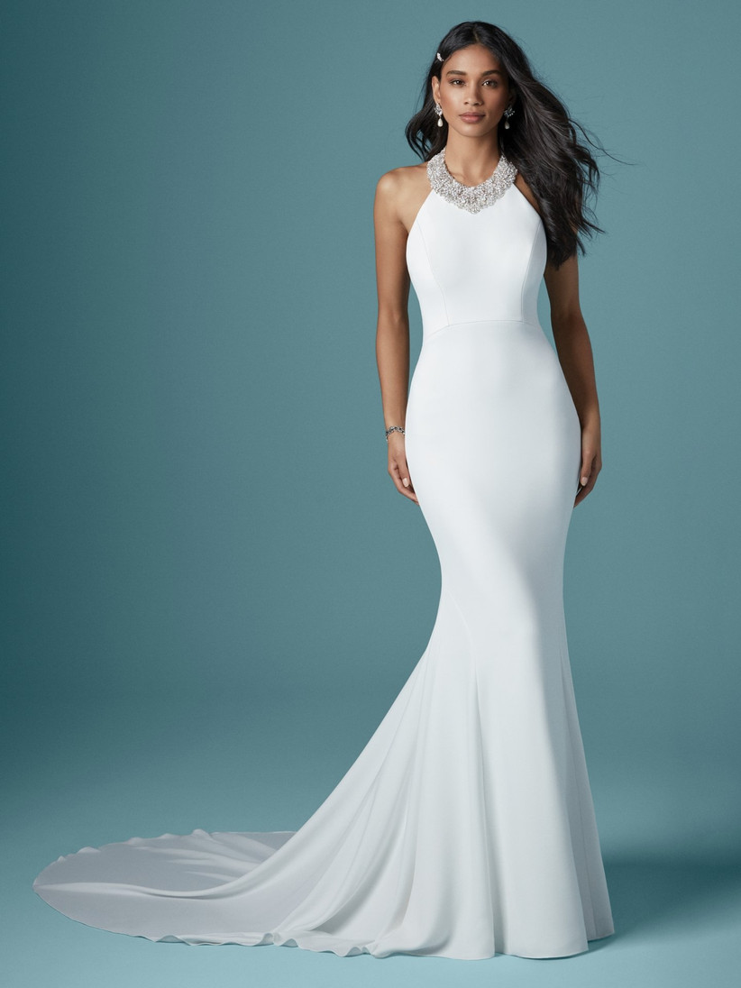 halter neck dress wedding