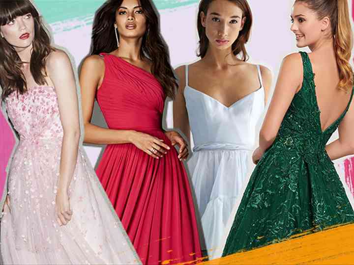 colourful dresses for wedding guests