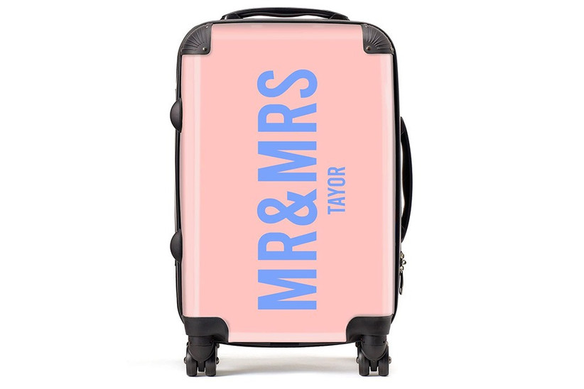 rose gold suitcase matalan