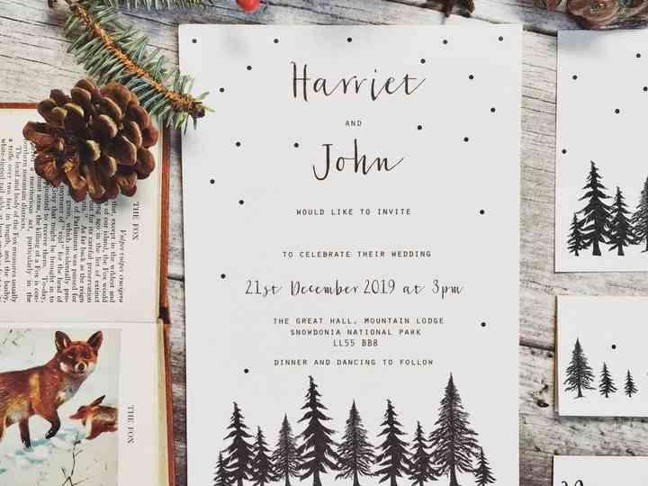 christmas wedding invitations