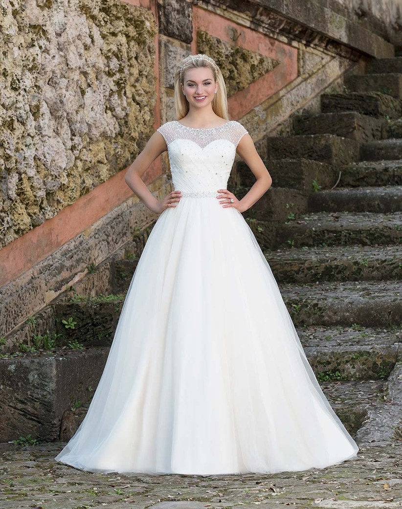 Wedding Dresses With Illusion Necklines 27 Of Our Favourite Styles Hitched co uk