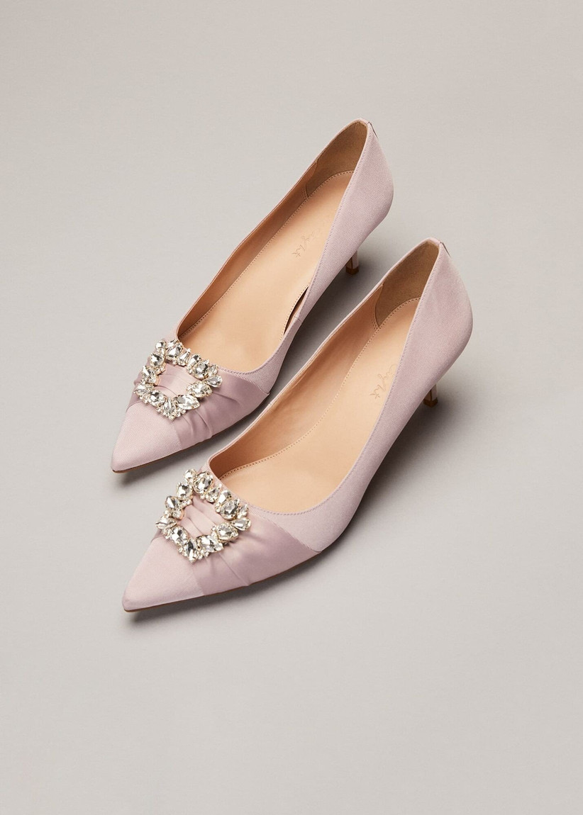 wedding shoes with kitten heels