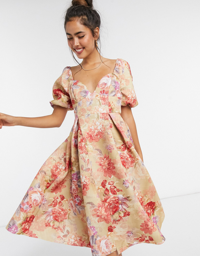 retro wedding guest dresses