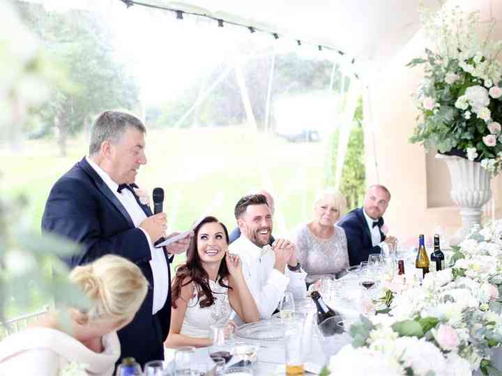 traditional wedding top table