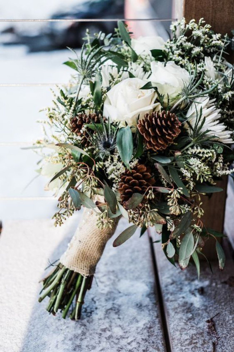 Wedding Photos With Pine Cone Bouquets : Wedding Flowers Blog: Lucy's ...