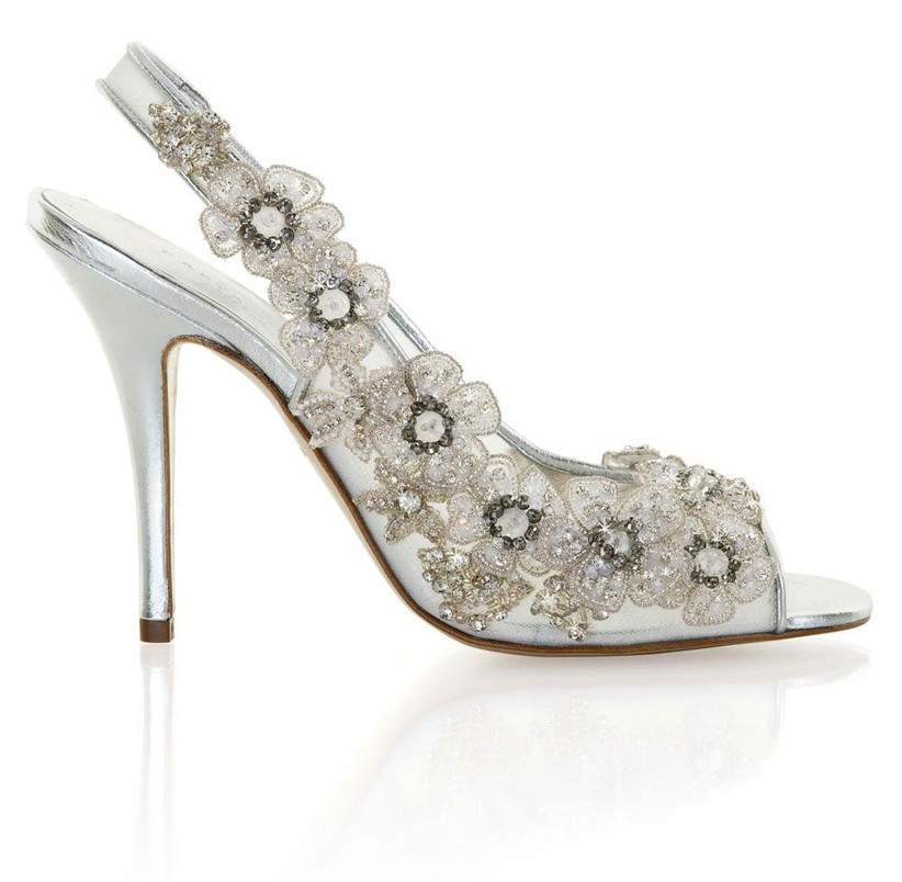 silver bridesmaid shoes uk