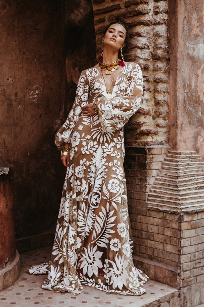 champagne dress on dark skin