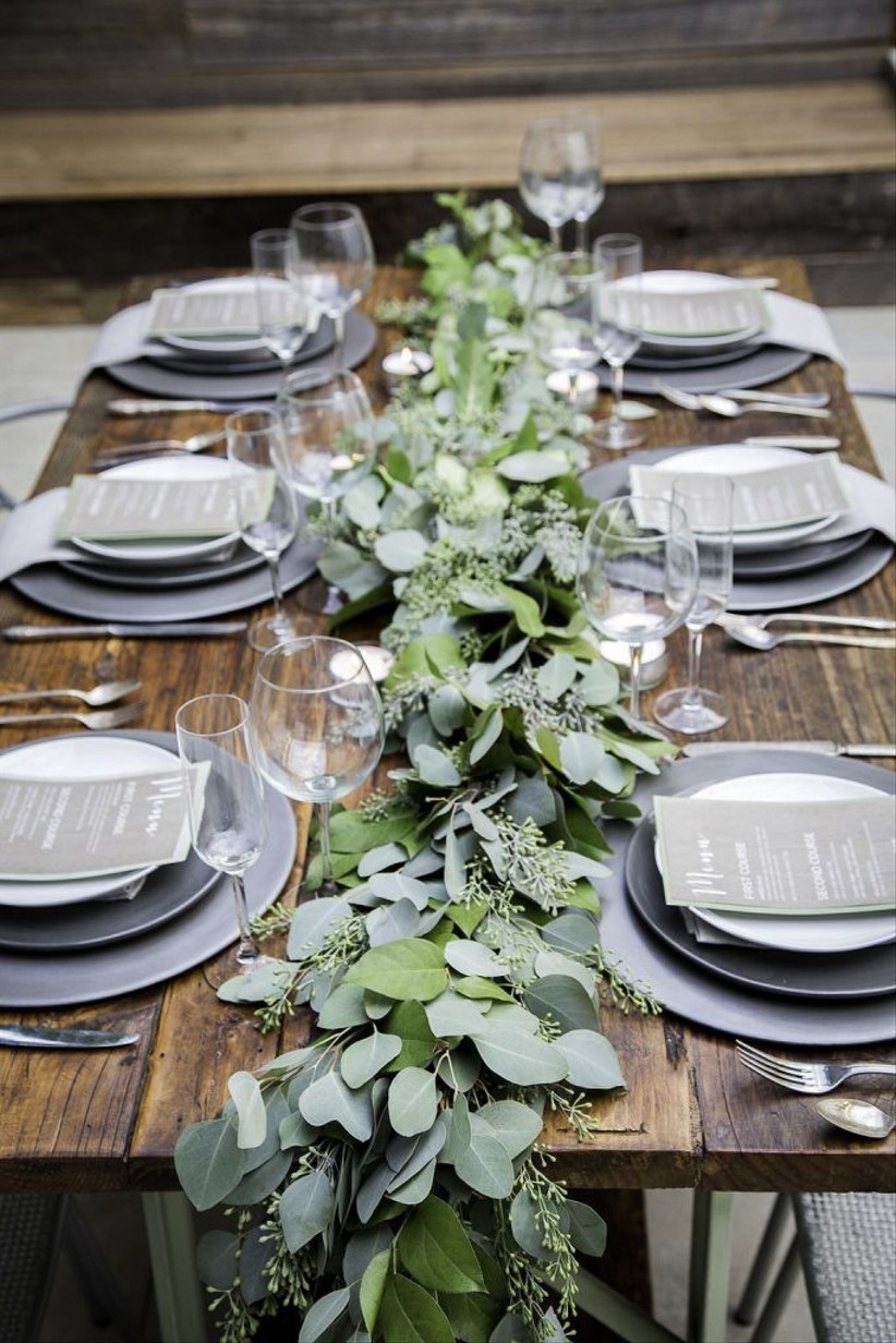 How to Make a Greenery Table Garland