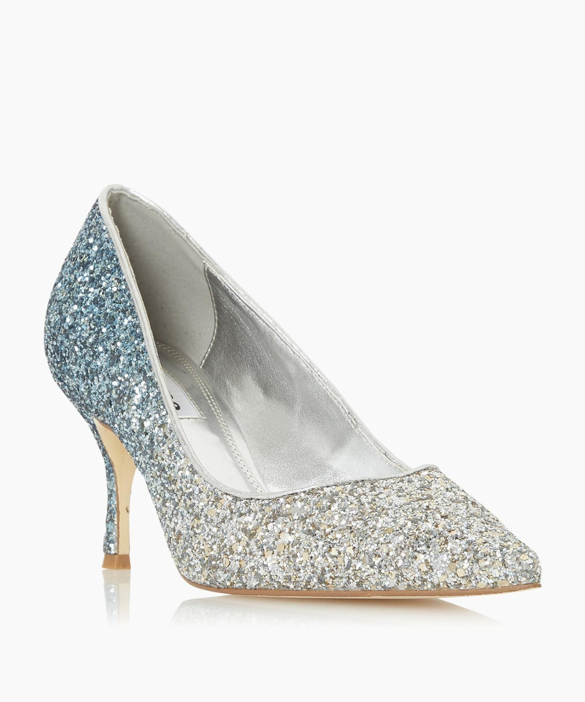 blue designer wedding shoes