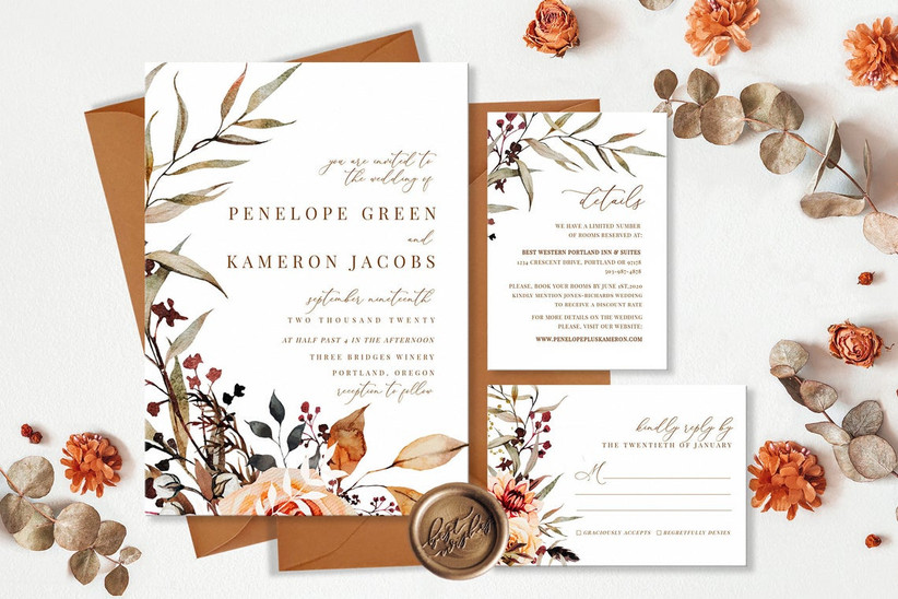 28 Wedding Invitation Templates You Can Personalise And Print
