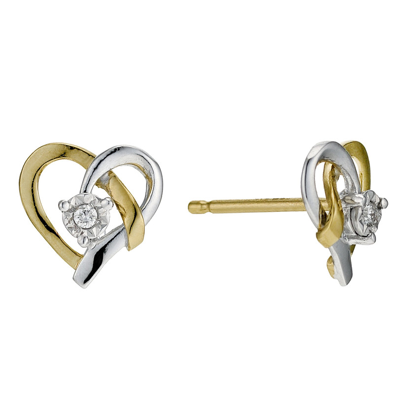 Gold knot earrings h hotsell samuel