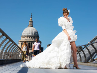 Goodbye Face Masks, Hello Wedding Dress! The UK's First Face Mask Wedding Dress Revealed