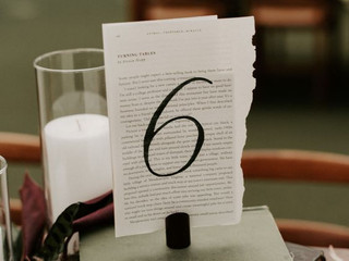 Wedding Table Numbers: 47 Unique Ideas