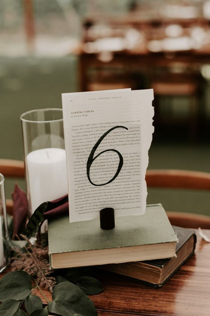 Wedding Table Numbers: 47 Unique Ideas