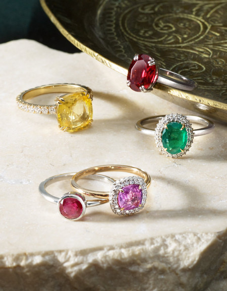 30+ Best Coloured Engagement Rings
