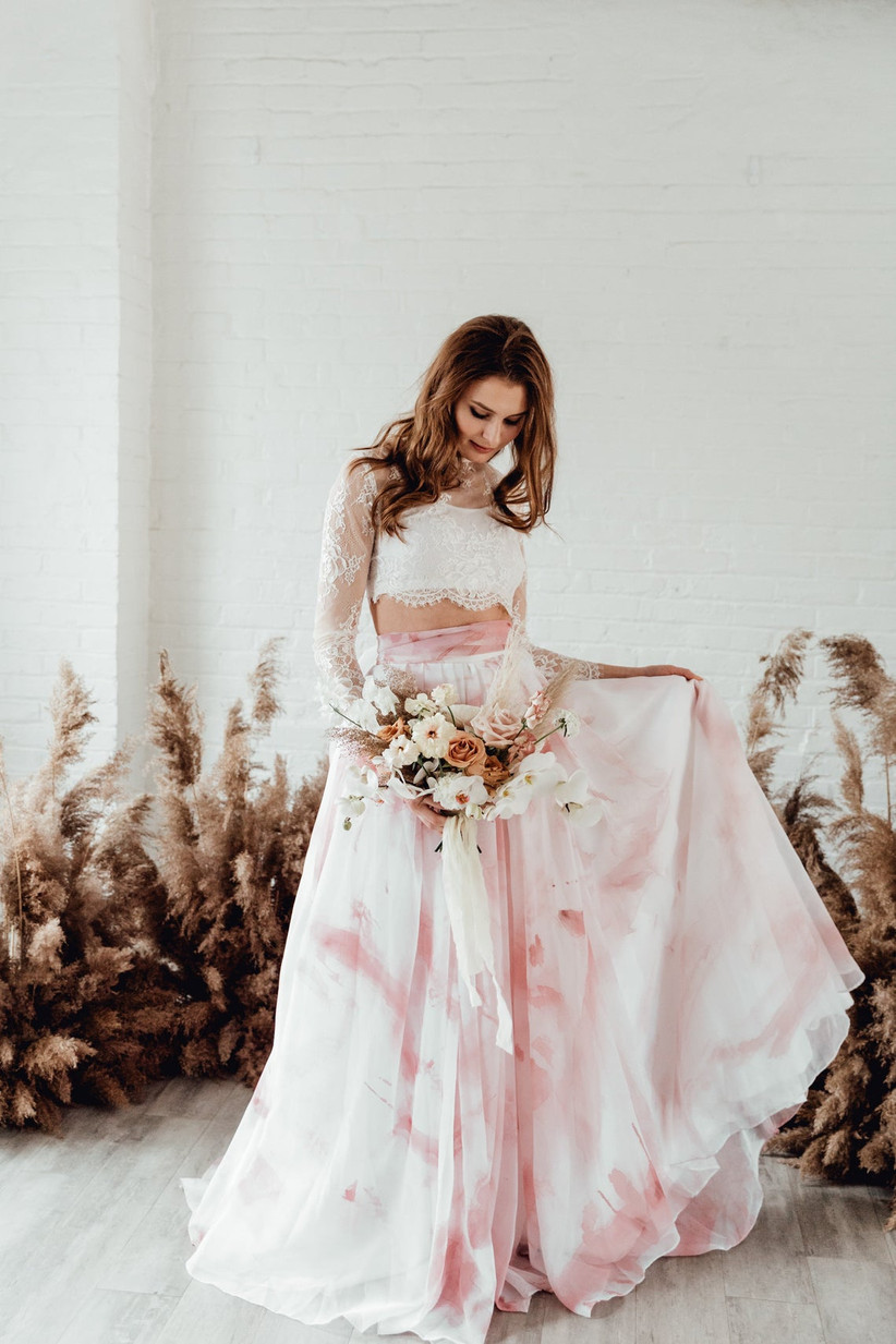 wedding 2 piece outfit