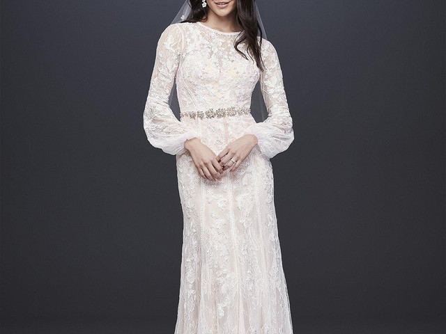 wedding dresses with long sleeves uk