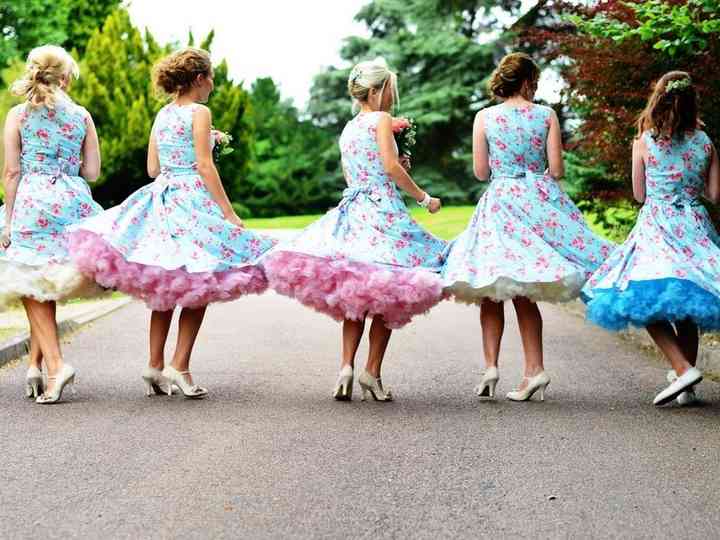 retro bridesmaid dresses uk