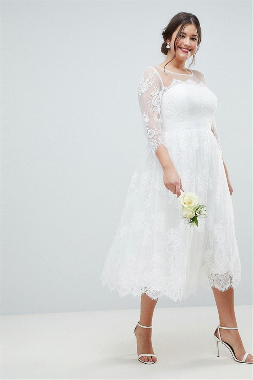 asos curve wedding dress