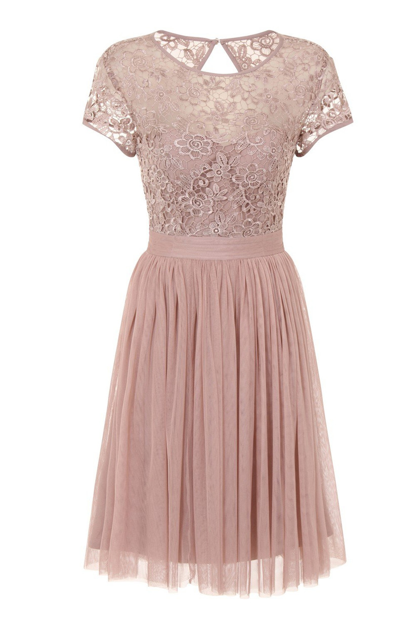 simple rose gold wedding dress