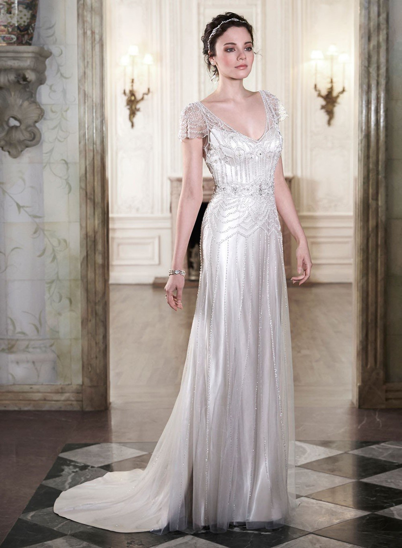 1920's flapper style wedding dresses