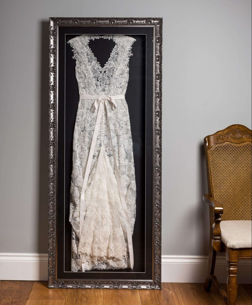 Wedding Dress Framing How To Frame Your Wedding Dress Hitched Co Uk