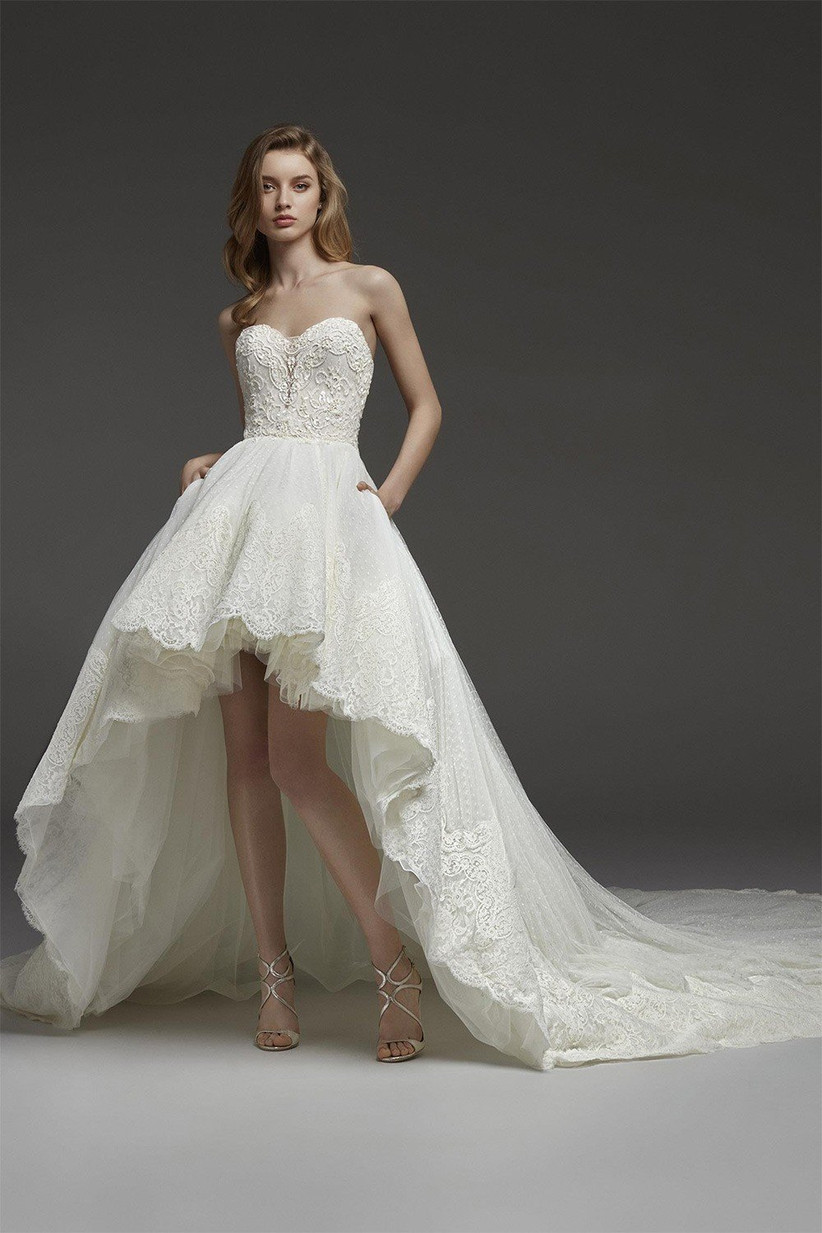 wedding dresses that transform from long to short