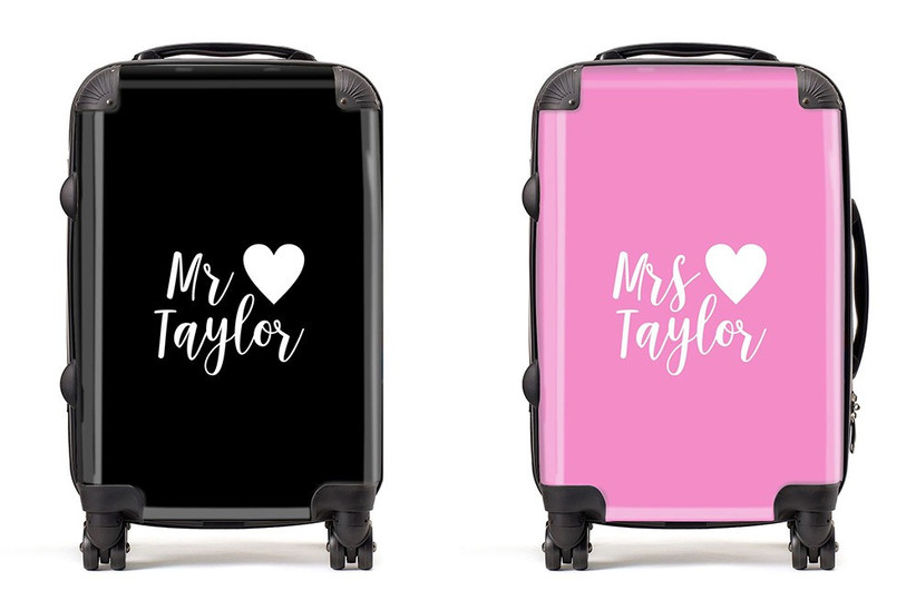 mr and mrs suitcases