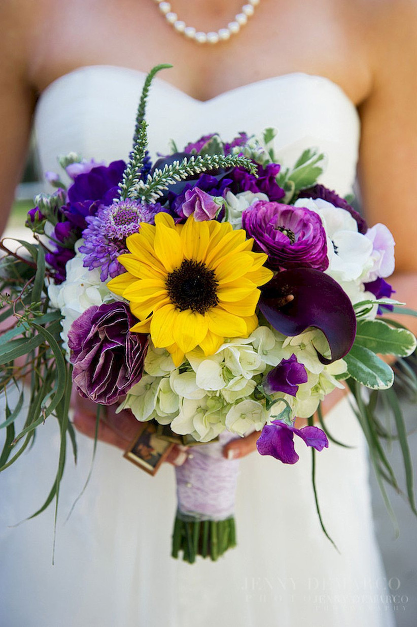 22 Stunning Sunflower Wedding  Bouquet  Ideas