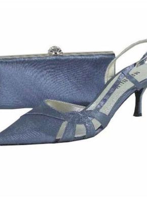 Menbur Peacock Blue Satin Shoe, Sole Divas