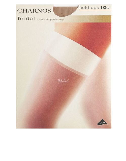 Bridal satin band hold-ups, Figleaves