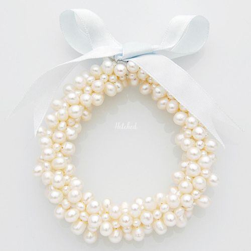 White Puff Bow Bracelet, Westwood Rocks Jewellery