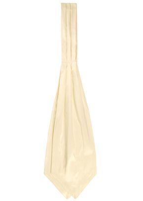 Silk Cravat Ivory Shantung, Favourbrook