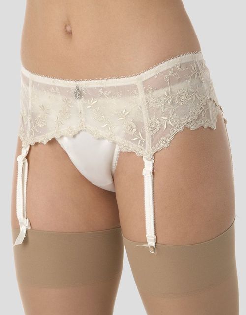 Pour Moi Versaille Suspender Ivory, Figleaves