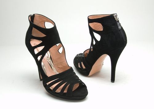 Black Suede Sandal, Aruna Seth