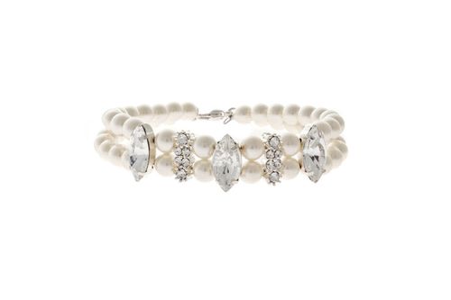 Marquise Rhinestone & Pearl Bracelet, LHG Designs