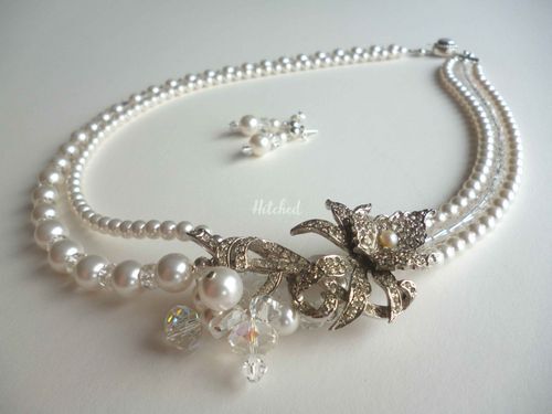 Bridal Necklace, Amanda Caroline Couture