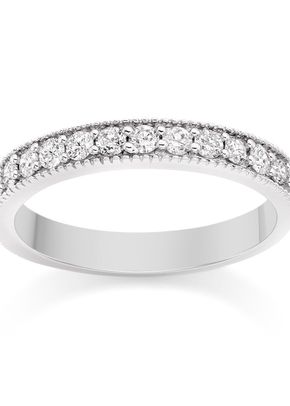 Milgrain Diamond Wedding Ring in Platinum, Diamond Manufacturers