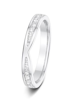 3.0mm 0.26ct Channel Set Diamond Eternity Wedding Ring, Aurus