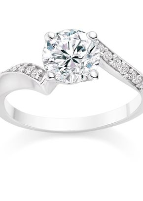 Round Cut 0.57 Carat Side Stones Engagement Ring Platinum, Diamond Manufacturers