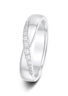4.5mm 0.11ct Claw Set Diamond Eternity Wedding Ring, Aurus