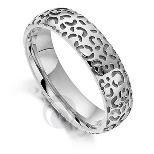 Big Cat Cheetah Platinum Wedding Ring, The Platinum Ring Company