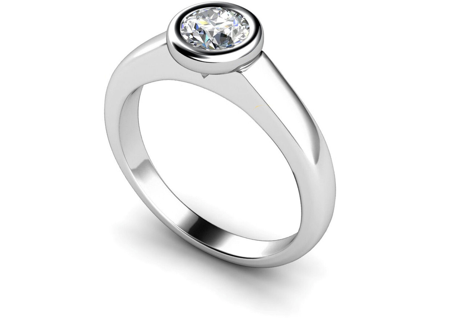 Single Stone Diamond Rings Wedding Dress from Je t'aime - hitched.co.uk