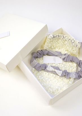 Edmee Garter - Grey, Britten Bridal Garters