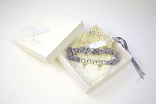 Dixie Garter - Grey, Britten Bridal Garters