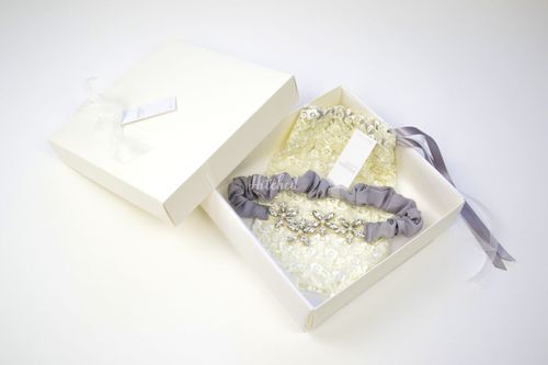 Joi Garter - Grey, Britten Bridal Garters