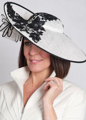 Ivory Black Lace Grand Hatinator, Chesca Accessories